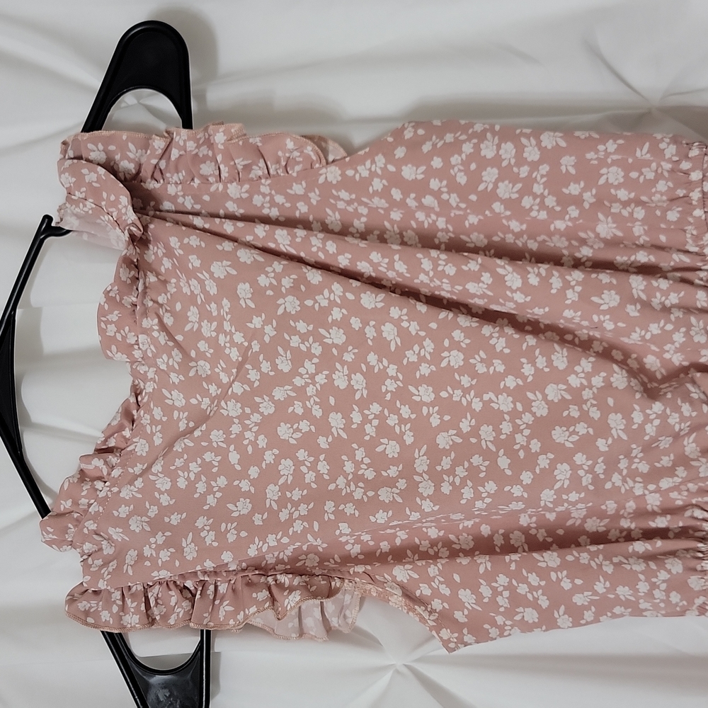 SheIn women pink floral dress size small - Picture 4 of 8